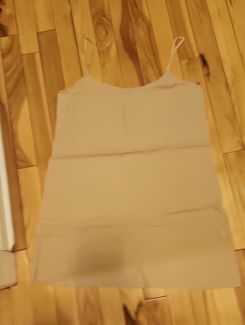 JoieLight Beige Tunic Top with Spaghetti Straps